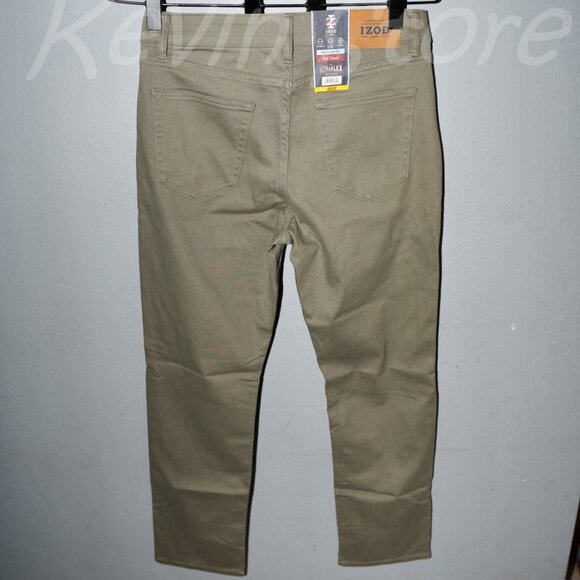 Izod Men’s 5 Pockets Pant -green - Picture 2 of 4